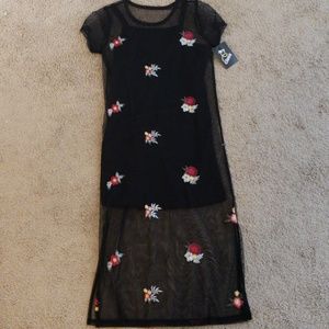 Girls sz 7/8 black party dress